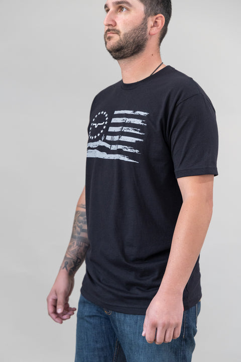 PLAYERA KIMES RANCH FADED - NEGRO