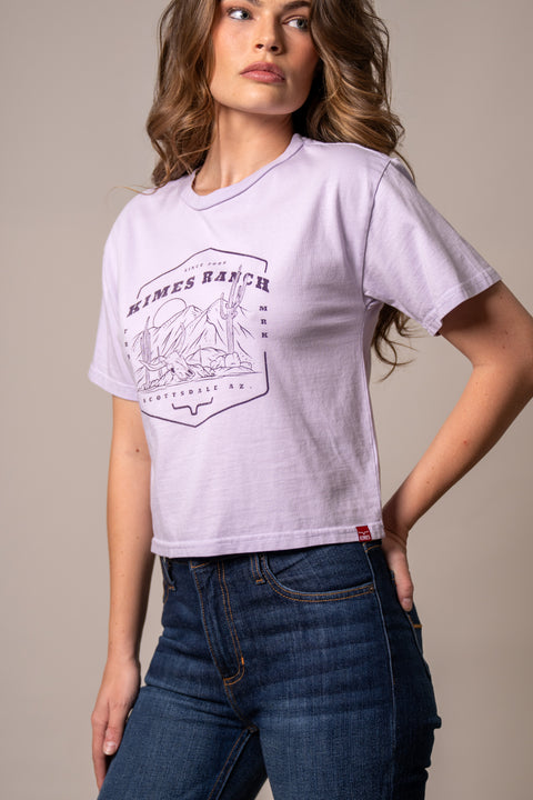 PLAYERA KIMES RANCH SEE FOR MILES - LAVANDA