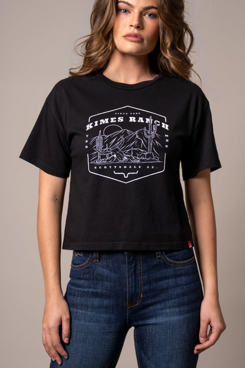 PLAYERA KIMES RANCH SEE FOR MILES - NEGRO