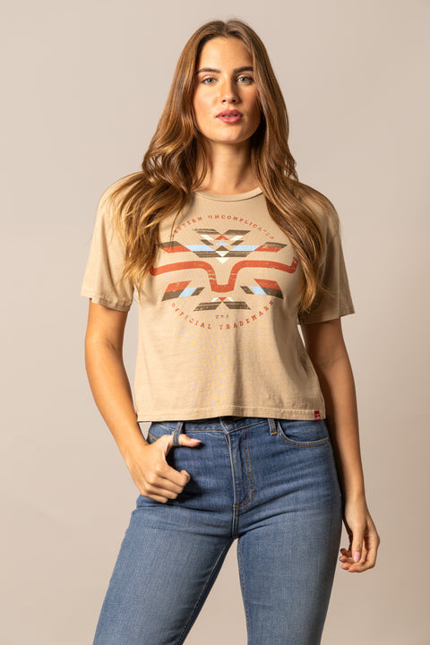 PLAYERA KIMES RANCH ABIQUIU - TAN