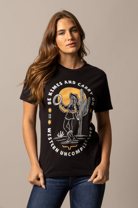 PLAYERA KIMES RANCH BE KIMES - NEGRO