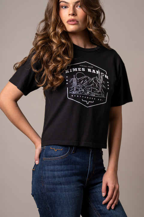PLAYERA KIMES RANCH SEE FOR MILES - NEGRO