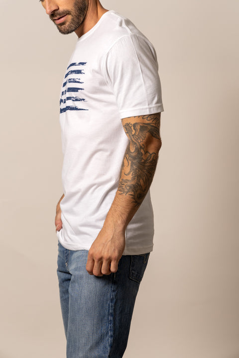 PLAYERA KIMES RANCH FADED - BLANCO
