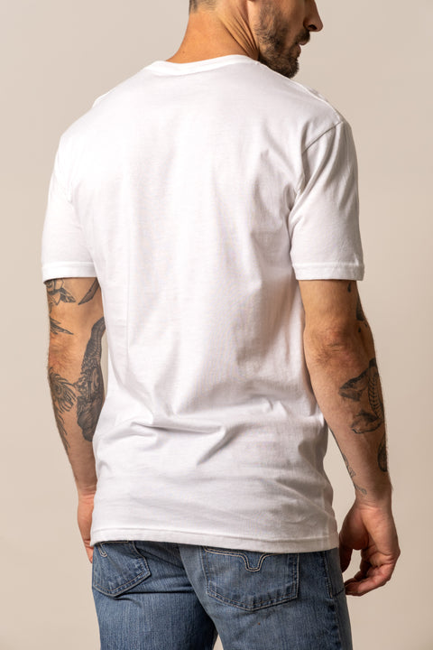 PLAYERA KIMES RANCH FADED - BLANCO