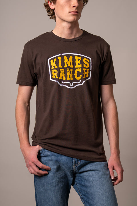 PLAYERA KIMES RANCH WOOD BLOCK - CHOCOLATE OSCURO