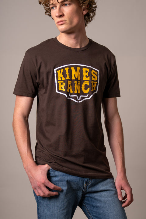 PLAYERA KIMES RANCH WOOD BLOCK - CHOCOLATE OSCURO