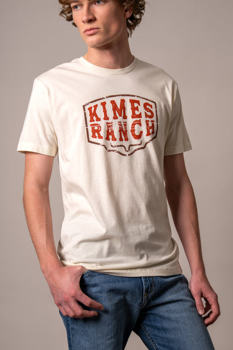 PLAYERA KIMES RANCH WOOD BLOCK - NATURAL